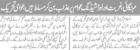 تحریک منہاج القرآن Pakistan Awami Tehreek  Print Media Coverage پرنٹ میڈیا کوریج Daily Halaat Back Page